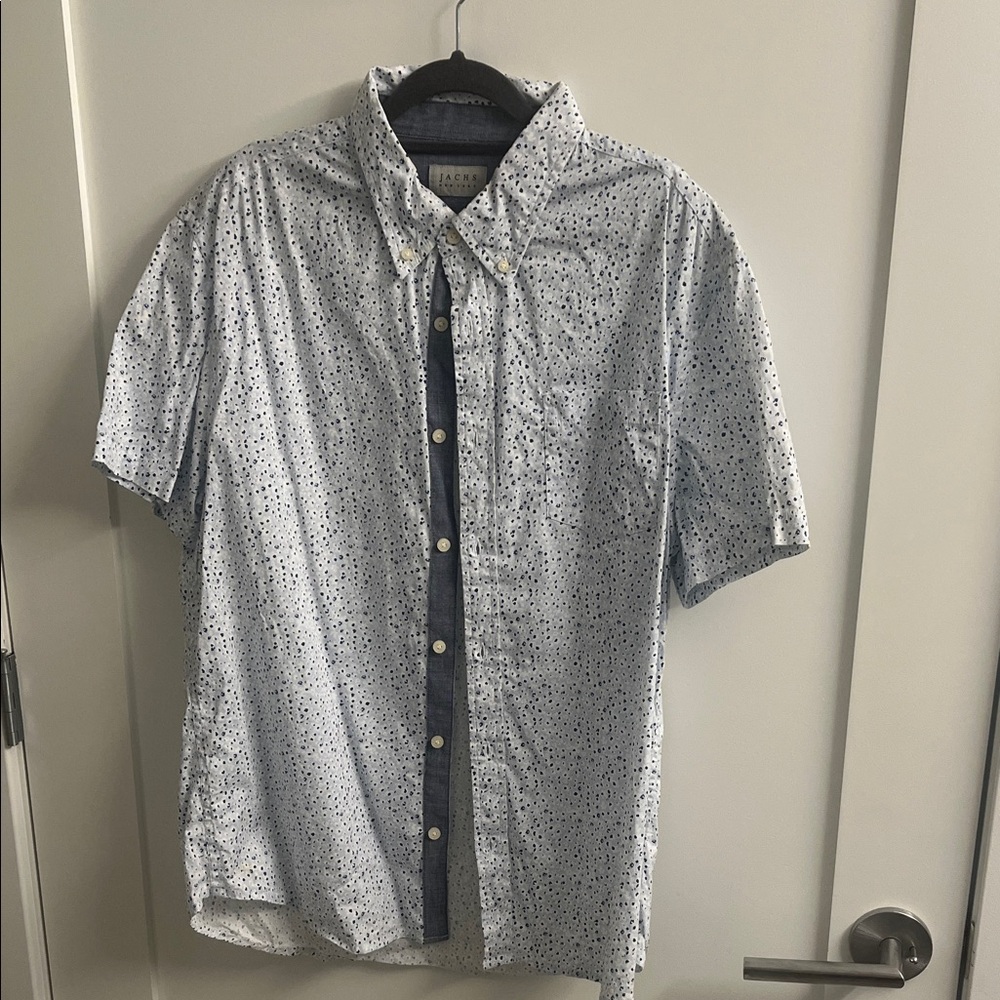 Jachs Light Blue Speckled Button Down Shirt
